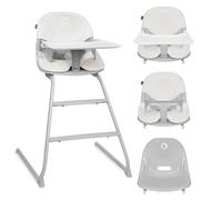 Chaise haute et siège Lionelo Dalia - 2 en 1 - De 6 mois à 60 kg - Plateau lavable au lave-vaisselle - Montage sans outil - Gris