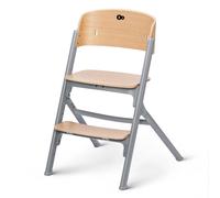 Chaise haute LIVY sans plateau bois gris
