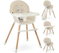 Chaise haute Nukido Lilo beige