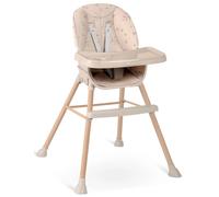 Chaise haute Nukido Tilo avec tablette beige