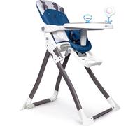 Chaise haute pliante avec tablette réglable et ceintures de sécurité