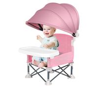 Chaise haute pliante pour tout-petits avec table à manger