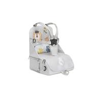 Interbaby Chaise haute portable Real Madrid – convertible sac à dos/sac, harnais 5 pts – Gris