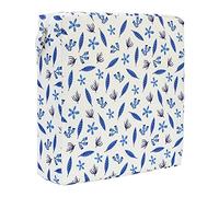 Chaise Haute Portable Réhausseur Ajustable Coussin de Siège, Chickwin Feuille Confortable Souple et Eponge pour Repas Eveil Voyage Bébé Bambin Enfant Infantile (Feuilles Bleues,32x32x8cm)