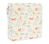 Chaise Haute Portable Réhausseur Ajustable Coussin de Siège, Chickwin Feuille Confortable Souple et Eponge pour Repas Eveil Voyage Bébé Bambin Enfant Infantile (Elk Renard,32x32x8cm)