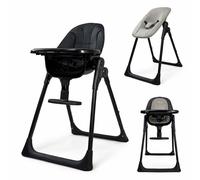 Chaise haute pour enfant Born Lucky 2 en 1 dès la naissance – avec siège bébé et chaise haute, réglable et pliable, avec ceinture de sécurité, chaise haute évolutive