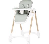 Chaise haute pour enfant Chipolino Candy Shop, 4 roues, réglable, repose-pieds, pliable, vert clair