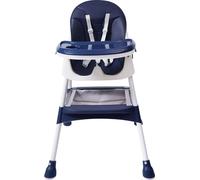 Chaise haute pour enfant - Rehausseur de chaise - Pour 3-6 ans - Plastique - Pour la table à manger - Bleu