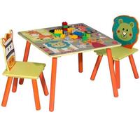 Chaise haute pour enfant, table, en bois, pour les tout-petits, colorée, avec des animaux