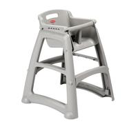 Chaise haute pour enfants Rubbermaid grise