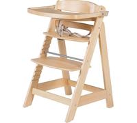 Chaise haute pour escalier « Sit Up FUN » de roba, avec tablette amovible et barre de sécurité, évolutive, naturel