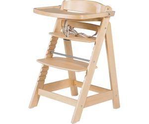 Chaise haute pour escalier « Sit Up FUN » de roba, avec tablette amovible et barre de sécurité, évolutive, naturel