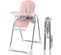 Chaise haute pour tout-petits, rose, 7,2 kg, avec table
