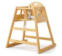 Relaxdays Chaise haute en bois