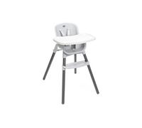 Chicco Chaise haute évolutive Zest - 6 mois-12 ans, siège lavable, pliage compact - Moon Grey
