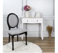 Lot de 2 Chaises Design Eleonor 96cm Noir & Gris