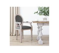 vidaXL Chaise à Manger Gris Foncé