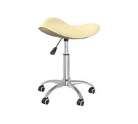 Chaise interieur non pliable en plastique H. 46 cm beige