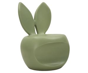 Chaise Lapin Vert En Polyéthylène Cm 57X55X79 - Chaise Moderne D'Intérieur Et D'Extérieur Au Design Original Et Créatif - Collection Lapin
