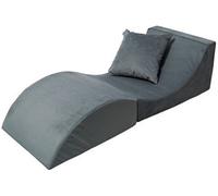 Chaise longue 3 en 1 multi-usage gris