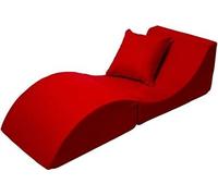 Chaise longue 3 en 1 multi-usage rouge
