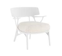 Kartell - Fauteuil rembourré Blanc