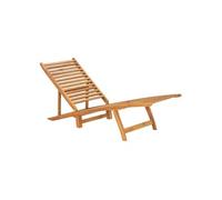 Chaise longue Bois de teck solide