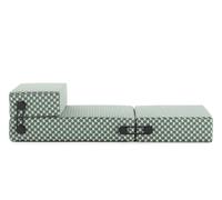 Chaise longue/canapé/fauteuil d'extérieur Trix Obi Check Kartell Sauge - KARTELL 6047 OBI CS