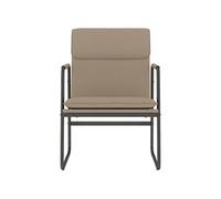 Vidaxl Chaise Longue Cappuccino 55x64x80 Cm Similicuir