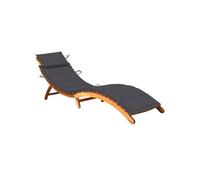 vidaXL Bain de soleil avec support acacia massif