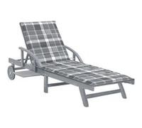 vidaXL Bain de soleil avec support acacia massif