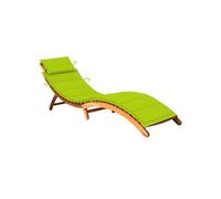 vidaXL Bain de soleil avec support acacia massif
