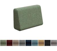 Chaise longue de jardin / chaise longue de salle de bain - Coussin d'assise confortable - Tapis en coton résistant aux intempéries - 65 x 35 cm - Teinte noyer.