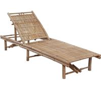 Chaise longue de jardin de style élégant avec revêtement en bambou DE4049577