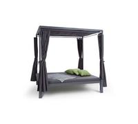 Blumfeldt Chaise longue de jardin Senator Lounge – Double 188×208×205 cm, rembourrage 8 cm, gris