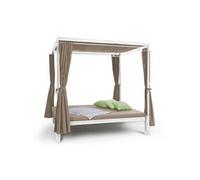 Blumfeldt Transat double Senator Lounge – acier, toile polyester, 2 places, taupe