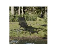 Chaise longue de pêche avec pieds à boue réglables pliable vert