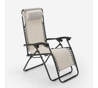 Chaise longue de plage pliante multi-positions Zero Gravity Emily - Gris
