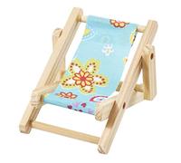 Chaise longue déco fête de plage 10 cm bleu