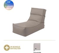 Chaise longue d'extérieur Blomus -STAY- avec housse de protection Earth offerte