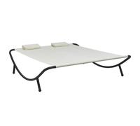 Chaise Longue d'Extérieur Tissu Anthracite Terrasse Jardin Patio Plage vidaXL