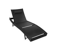 Bain de soleil en rotin Moana - noir