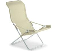 Chaise Longue Fiam Fiesta Cadre Acier Blanc Avec Tissu En Jute 127BSJUT Lit