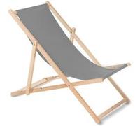 Green Blue Fauteuil de Plage Pliant en hetre Classique Lit de Plage (Gris)