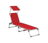 Chaise longue InandOutdoormatch, chaise de jardin, dossier et pare-soleil réglables, pliable, légère, 55 x 193 x 31 cm, charge maximale de 150 kg, jardin, balcon, motif d'oiseaux, gris foncé GCB19BG