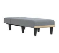 Chaise longue inclinable - vidaXL - Gris clair - Tissu polyester - 55x140x70 cm - Inclinaison 3 positions