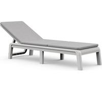 Chaise longue Keter Atlas grise avec coussin