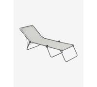 Chaise longue Lafuma Mobilier Siesta L blanc gris foncé