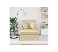 Chaise longue - Lot de 1 - GENERIQUE - Panneaux de particules - H. 91 cm L. 157 cm - Non pliable, non réglable, avec accoudoirs