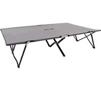 Chaise longue pliable 2 places Gris Acier